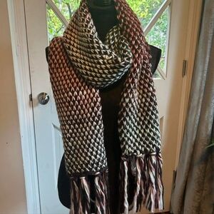 Multicolor Knit Scarf